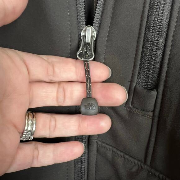 EUC The North Face TNF Apex Bionic Jacket Men XL Brown Full Zip Fleece Line Coat - Picture 5 of 11